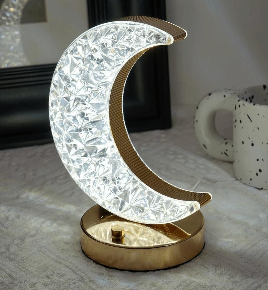 Golden moon light lamp
