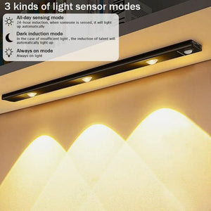 Rechargeable cabinet sensor light