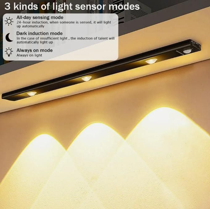 Rechargeable cabinet sensor light