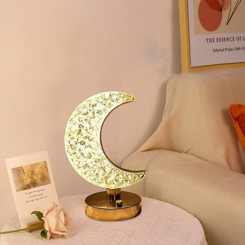 Golden moon light lamp