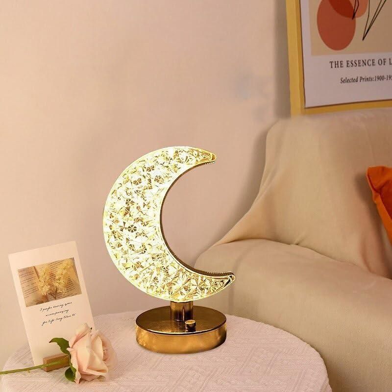 Golden moon light lamp