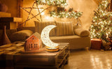 Golden moon light lamp