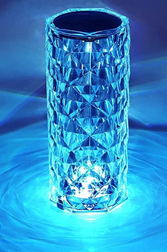 16 Color Changing Rose Crystal Diamond Table Lamp