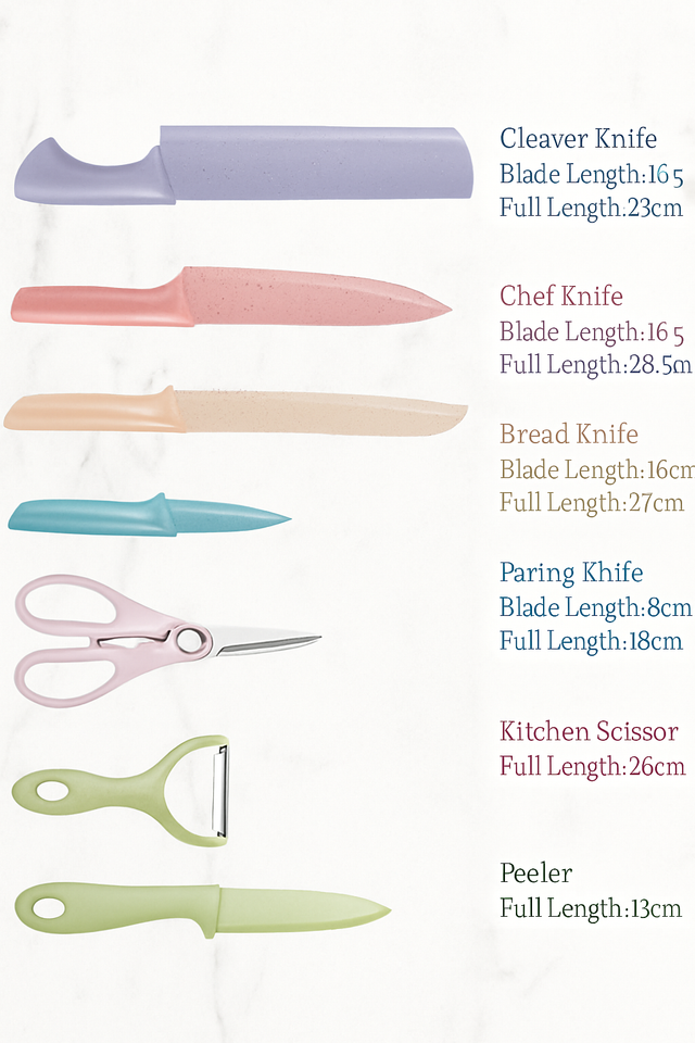 Colorful Kitchen Knife Set